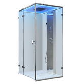 AWT Dampfdusche LD106F15 silber 100x100 links